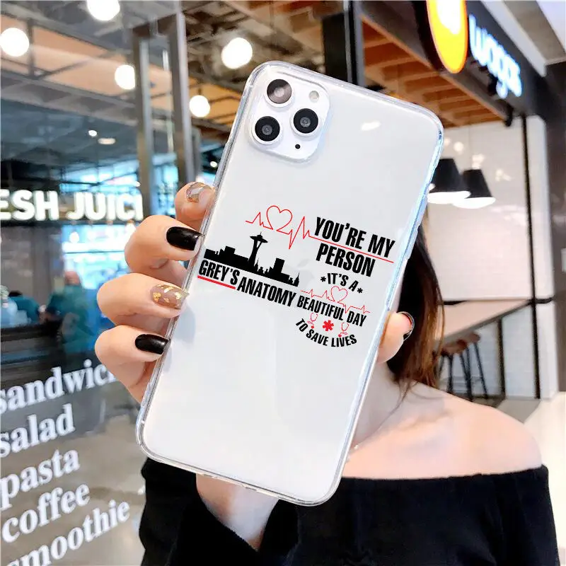 You are My person Greys Anatomy phone case For iPhone 11 13 mini 12 Pro MAX Max SE 6S Plus 7 8 X XS XR Silicone Coque | Мобильные