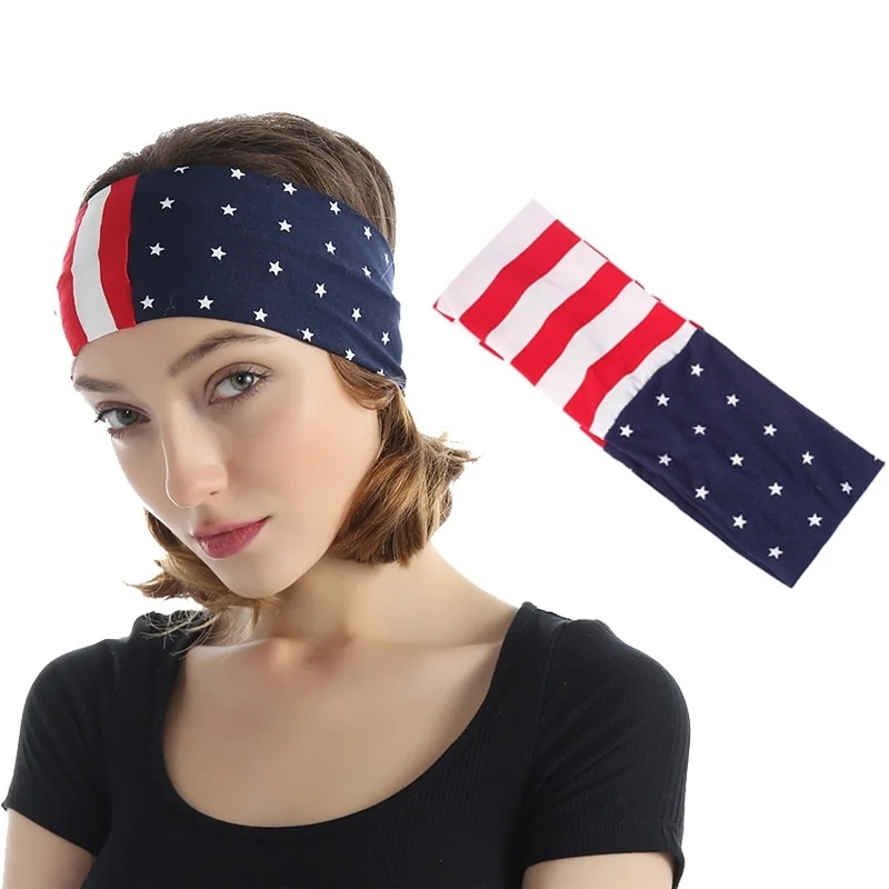 

Fashion Headband Ladies Sports Yoga Elastic Headband Fabric Striped Headscarf Hair Jewelry Headbands for Women