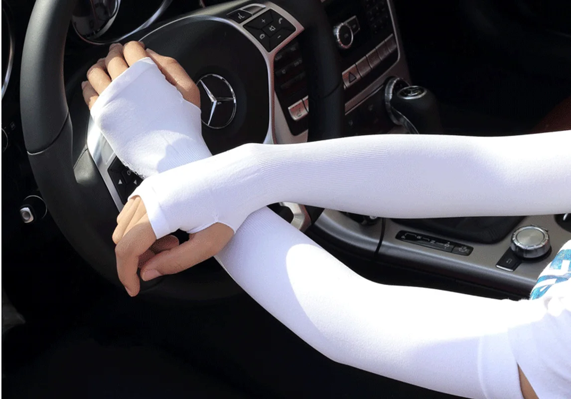 Новинка 1 пара солнцезащитные нарукавники охлаждающие манжеты УФ защита для