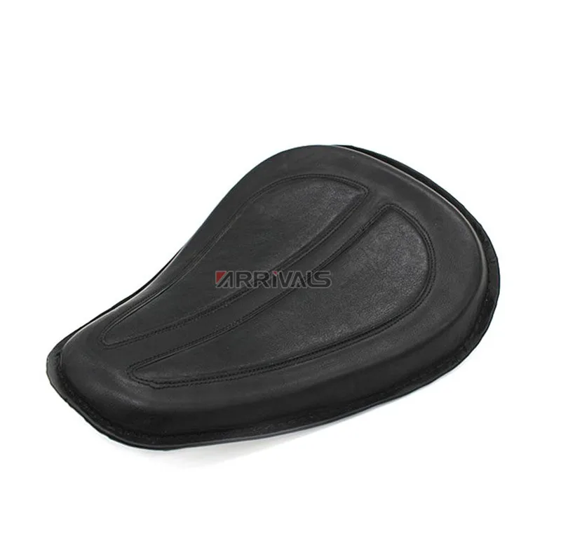 

Motorcycle Black/Brown Solo Seat Saddle Seat For Harley Dyna Fatboy Sportster Softail XL1200 XL883