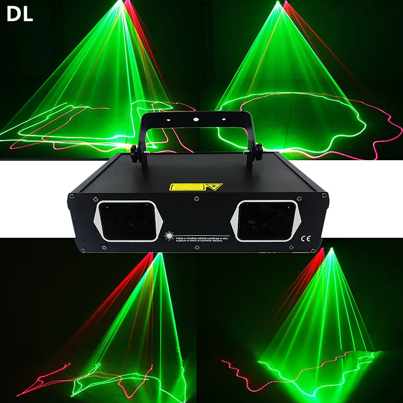 Рекламный красный зеленый лазерный проектор DMX512 со звуковой активацией - купить