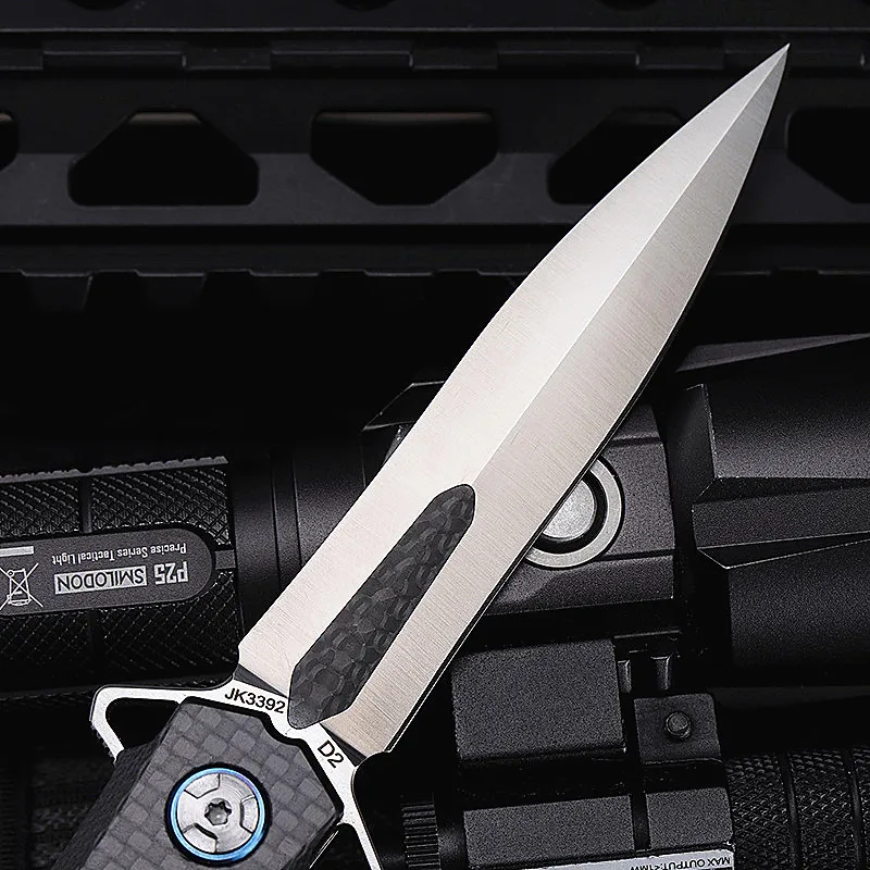 Harga Baru Gratis Pengiriman D2 Baja Tetap Taktis Pisau Lipat Survival Camping Portable Berburu Penyelamatan Pisau EDC Alat