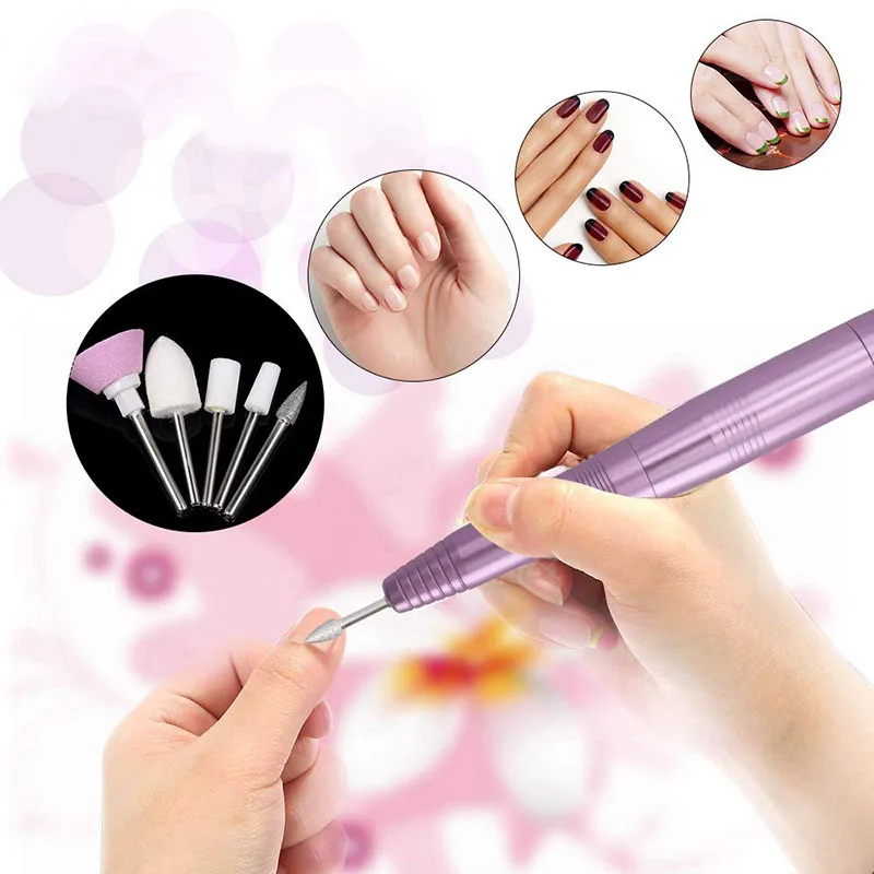 

USB Electric Nail Drill Pen Manicure Machine Portable Nail File Drill Grinder Manicure Pedicure Tools Nail Art Tool