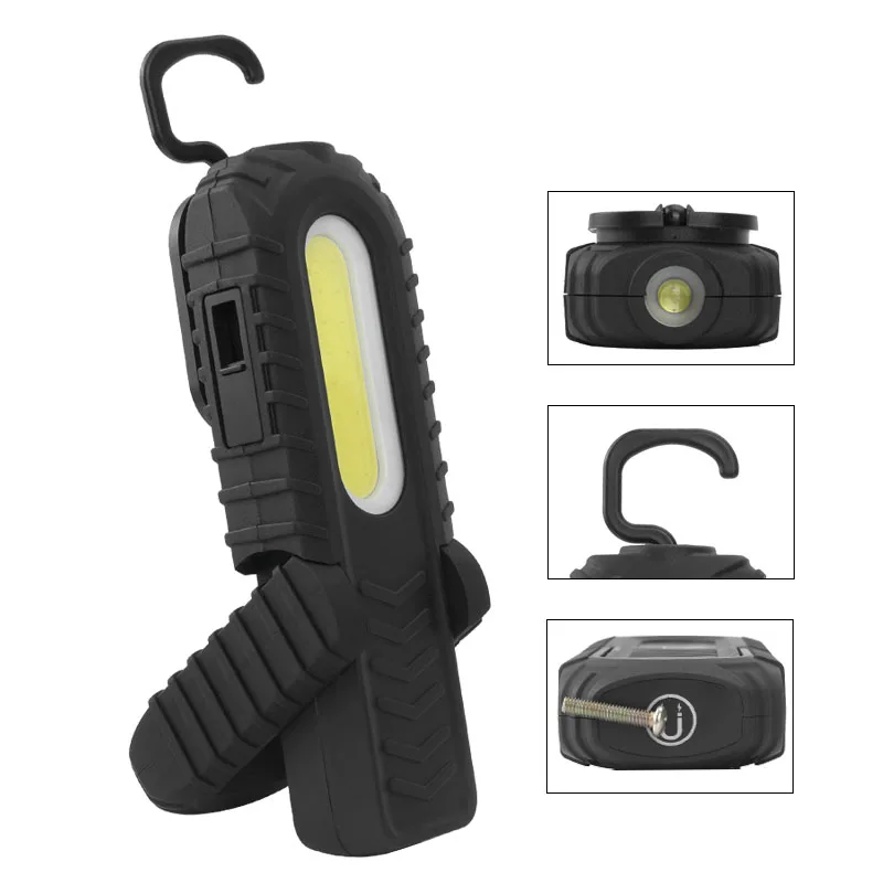 

2-in-1 Rechargeable Led Work Light Portable Built-in Battery Flashlight Magnetic Work Light For Emergency Car Repairing
