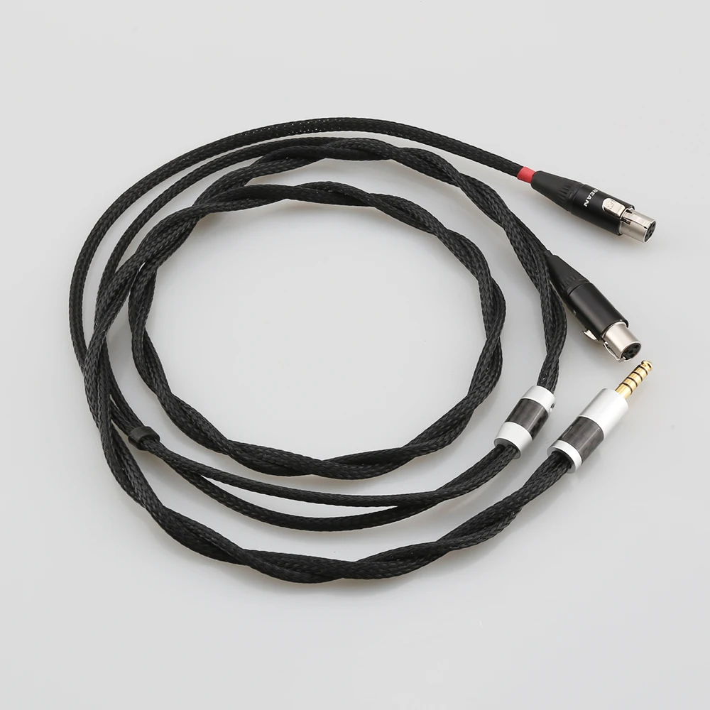 4 4mm balanced silver plated earphone headphone upgrade cable for audeze lcd 3 lcd3 lcd 2 lcd2 lcd 4 free global shipping