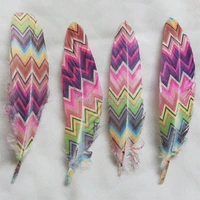 natural white goose satinettes feathers with painted painting feathers 50pcslot13 20cm long