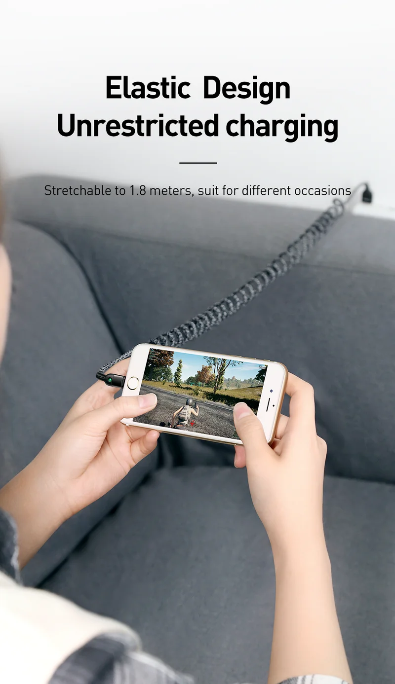 MCDODO Выдвижной USB кабель для зарядки телефона Шнур для iPhone 11 Pro Max XR XS X 8 7 6 Plus 6s 5 быстрое зарядное устройство кабель для передачи данных адаптер