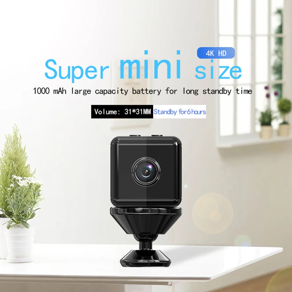 

X6D мини камера 1080P HD IP ночная версия голосовое видео безопасности беспроводные соединения видеокамеры камеры наблюдения s Wifi 4K режим