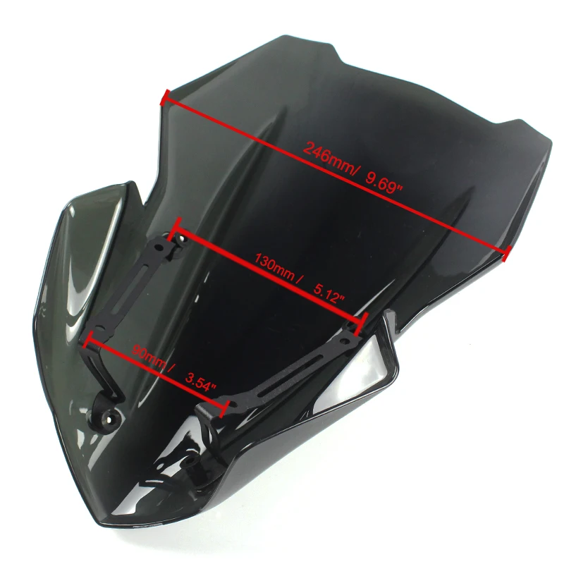 Аксессуары для мотоциклов Z 900 Дымовое прозрачное ветровое стекло кронштейн