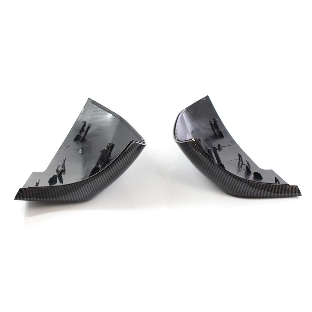 

1 Pair Carbon Fiber Replacement Part Rearview Mirror Cover Cap For BMW 3 4 Series 328i 335i 330i