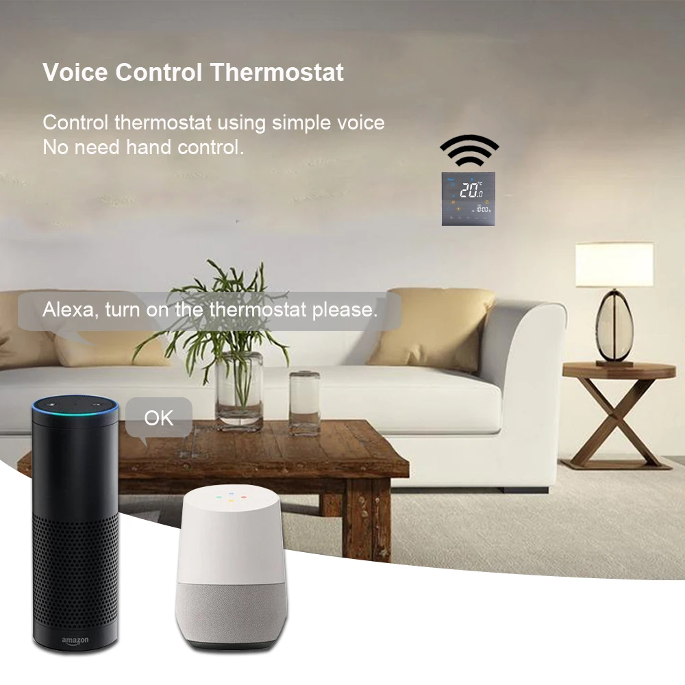 Wi-Fi термостат для электрического отопления с регулятором температуры под полом