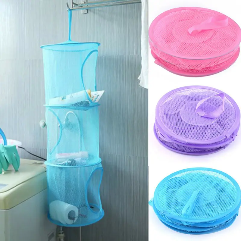 Цилиндрическая подвесная 3 полки цилиндрическая сетка для хранения настенная