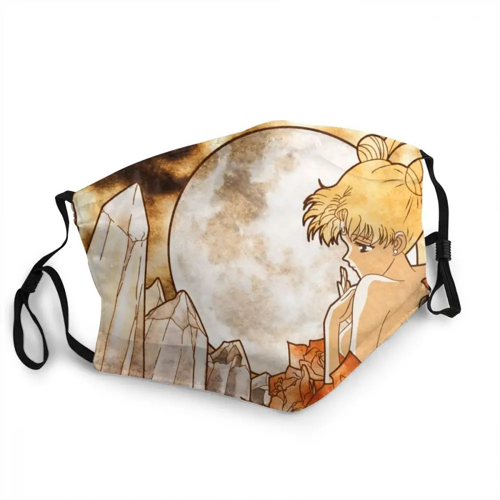 

Маски с рисунком Сейлор Мун, многоразовые маски, противотуманные и пылезащитные маски, защитные маски с фильтрами, респираторные маски