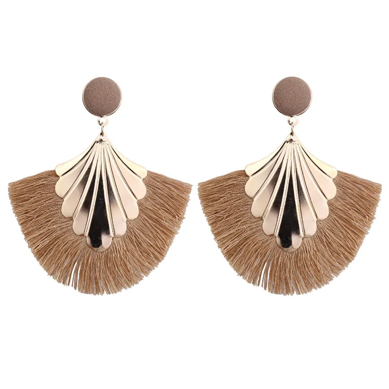 

Long Tassel Earrings for Women exaggerated Big Fashion Statement Dangle Earring Bohemian Fringe Vintage Earring