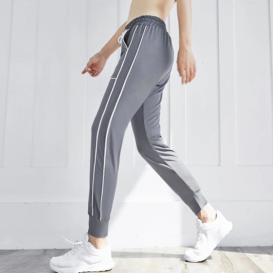 Брюки BINAND женские спортивные с карманами свободные штаны для бега и спорта в