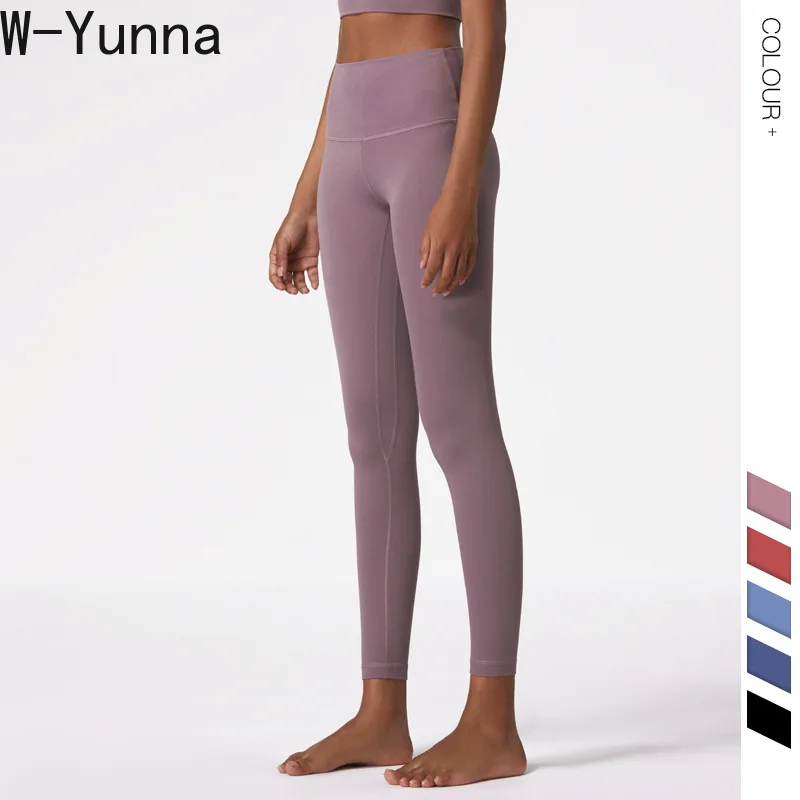 Однотонные обтягивающие леггинсы W Yunna для фитнеса и девочек спортивные штаны из