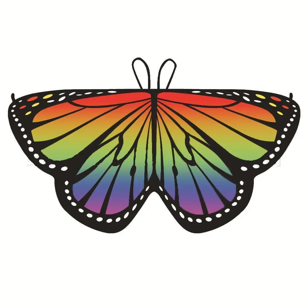 

Children Halloween Cloak Colorful Kids Butterfly Costume For Girls Dressing Party Up H8T8
