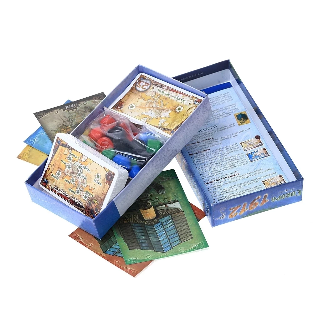 

Hot sale Ticket To Ride Europe Board Game 1912 Expansion TTR Board Game for Kids and Adults Cards Game Family Game