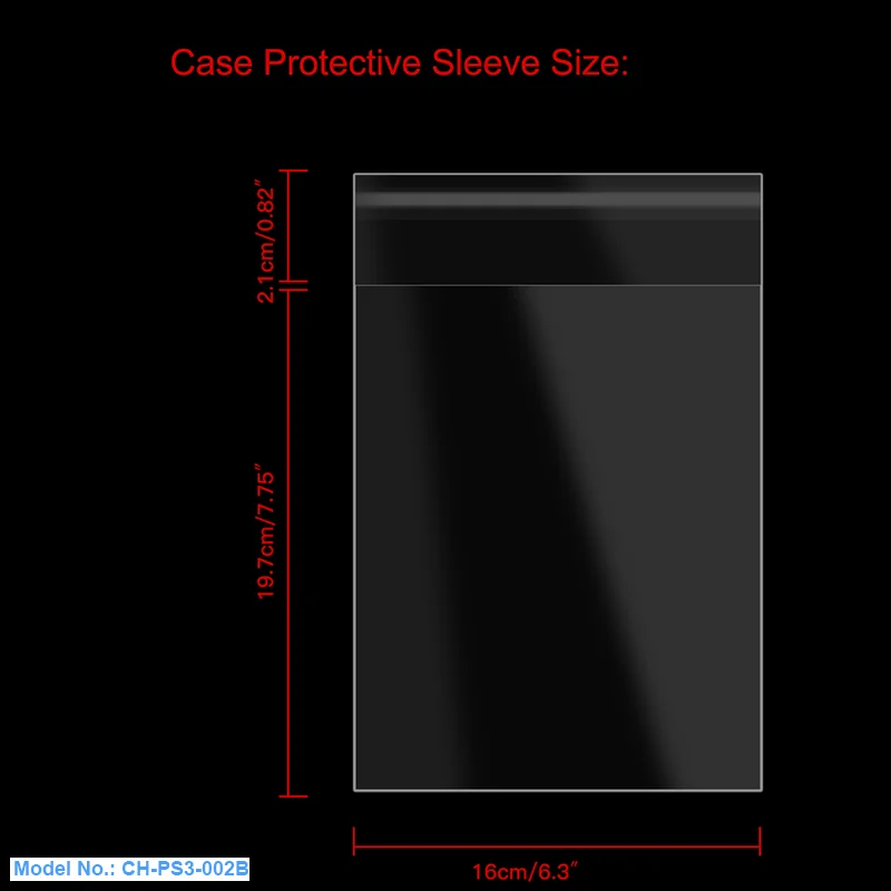 100шт. пластиковые пакеты с клапаном для хранения игровых дисков PS3 в коробках, вместе с инструкцией и обложкой для Sony.