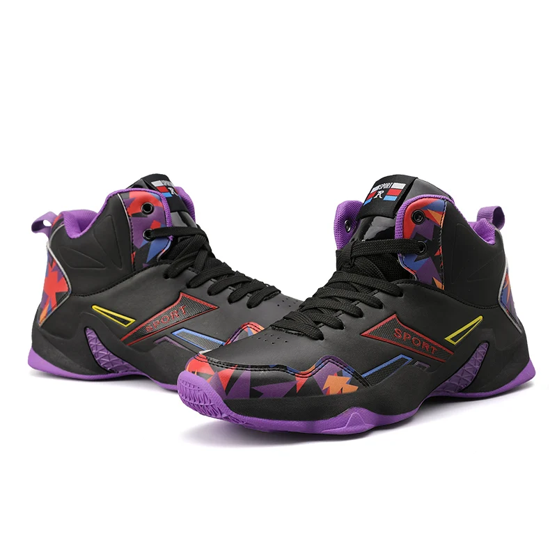 

New Kids Basketball Shoes for Boy Girls Sneakers Breathable Sport Shoes Men Basketball Sneakers Non-slip Casual Couple Sneakers