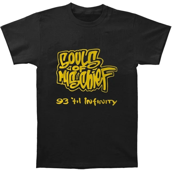 

Fashion Mens Souls of Mischief 93 'til Infinity Promo T-shirt Classic Hip-hop T Shirts