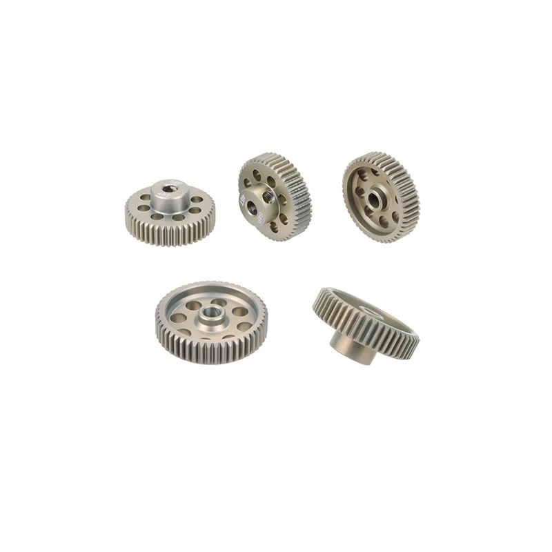 

Motor gear set 5PCS 64DP 3.175mm Metal Aluminium Pinion Motor Gear Set for 1/10 RC Car Motor