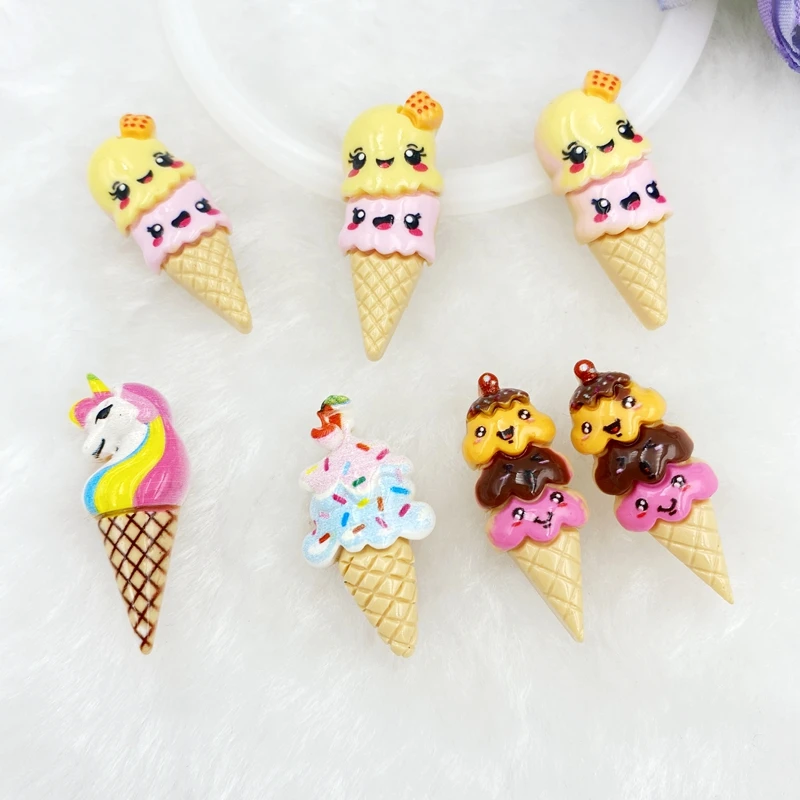 10 шт./лот новые миниатюрные прекрасные кабошоны из смолы с плоской задней