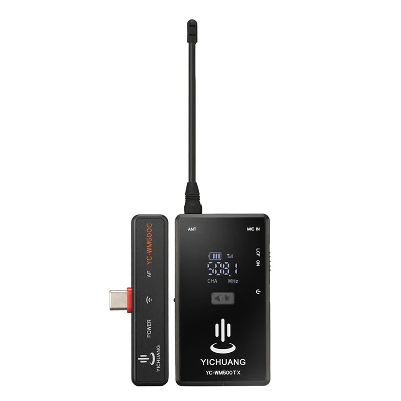 

YICHUANG для системы Android Type-C беспроводной Lavalier микрофон открытый Live широковещательный микрофон гарнитура отворот микрофон