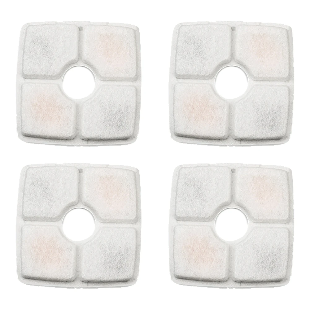 

8pcs Pet Water Dispenser Filter Set With Resin Fresh Feeder Active Carbon Square Pet Cat Water Fountain Filters