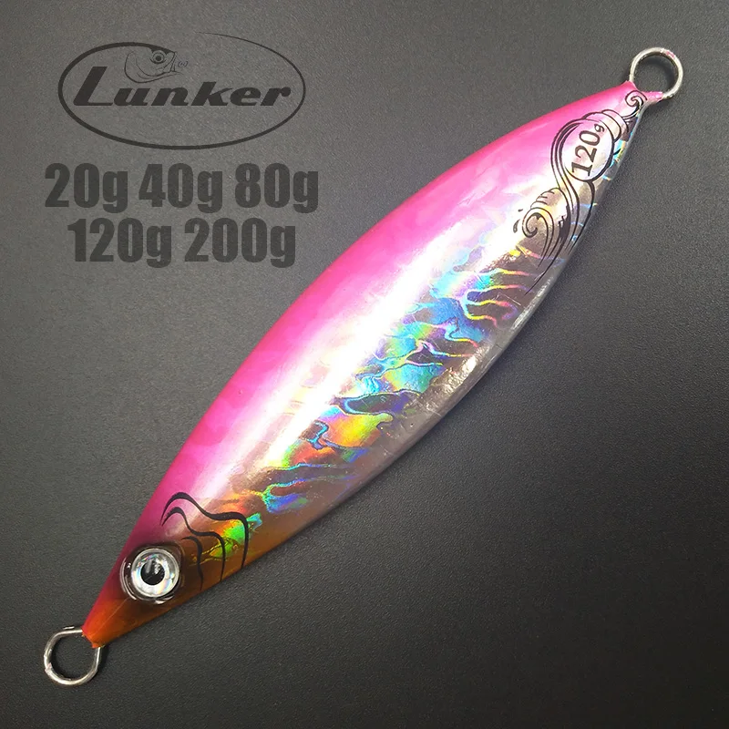 Lunker slow металлические приспособления 20 г 40 80 120 200 универсальная блесна для рыбалки