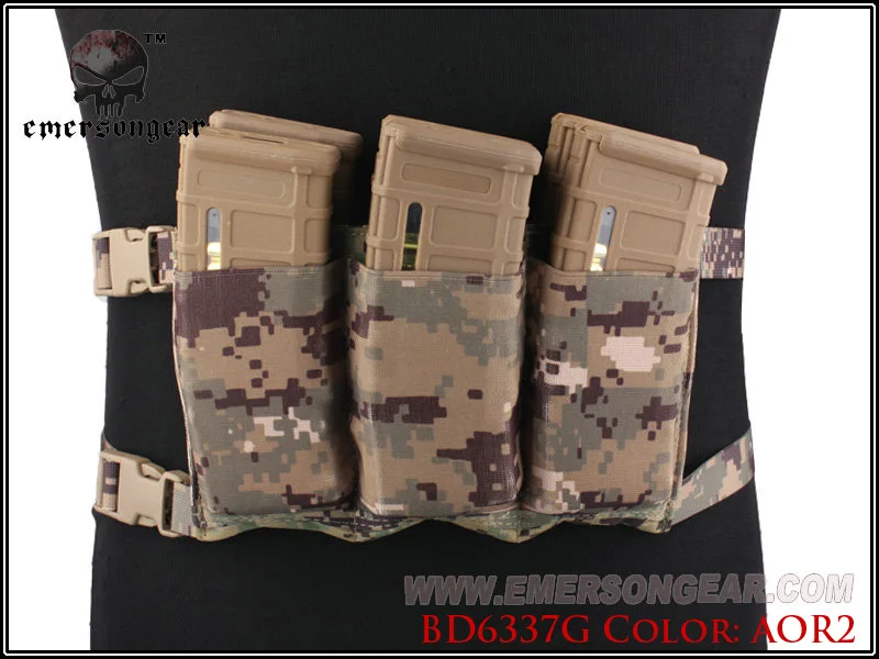 Emersongear Emerson тактическая страйкбольная охотничья высокоскоростная сумка с шестью упаковками, 556 223, эластичная резиновая сумка с держателем для журналов