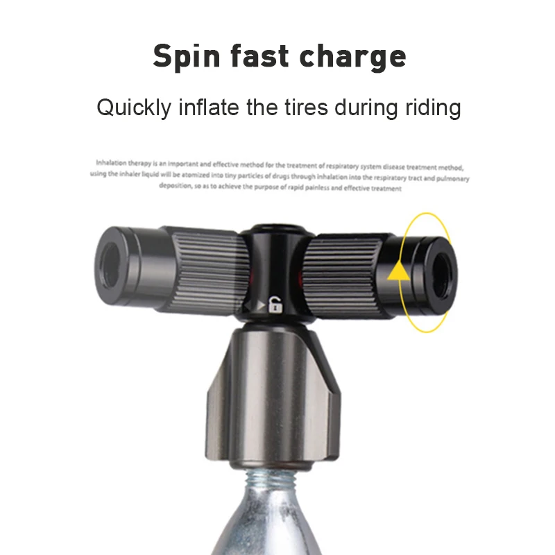 

2021 New Bicycle Fast Inflatable Bottle Road Bike Portable Antifreeze CO2 Gas Cylinder Mountain Bike CO2 Inflatable Mouth