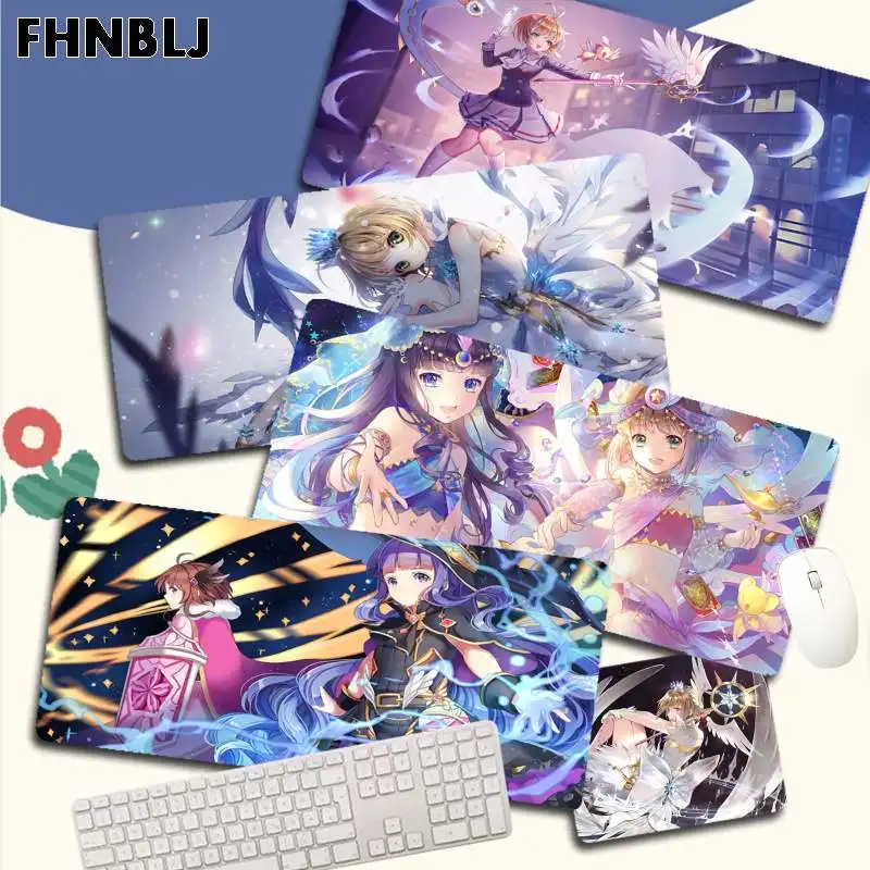 

FHNBLJ Anime Captor Sakura Cool большой размер s DIY пользовательский коврик для мыши Размер для CSGO игрока Настольный ПК компьютер ноутбук