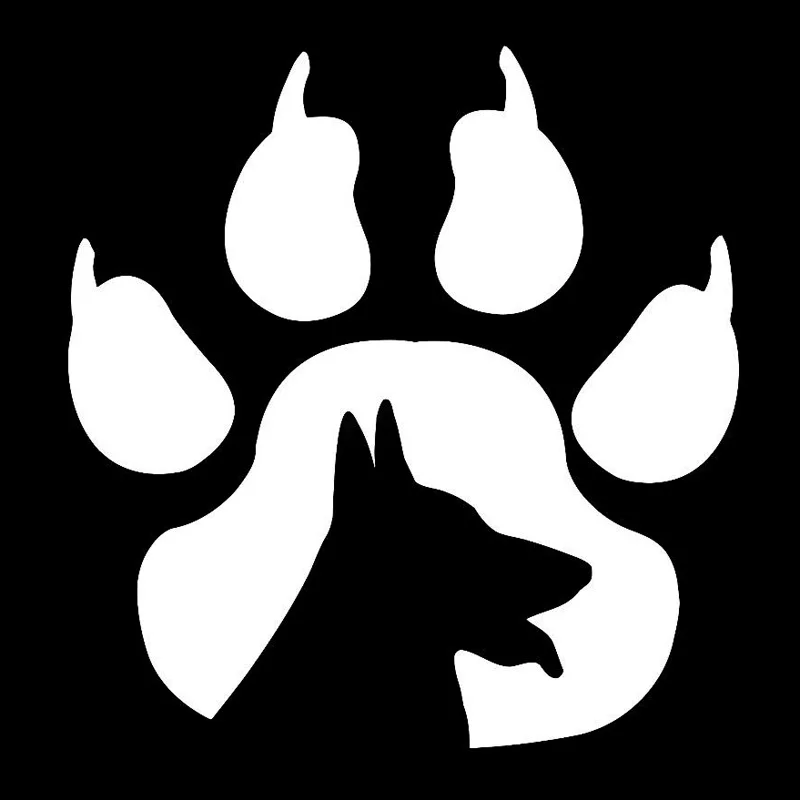 

Paw Print Dog Animal Car Shape Decoration Sticker PVC Decal Black/silver ZWW-2698, 15.7cm * 15cm