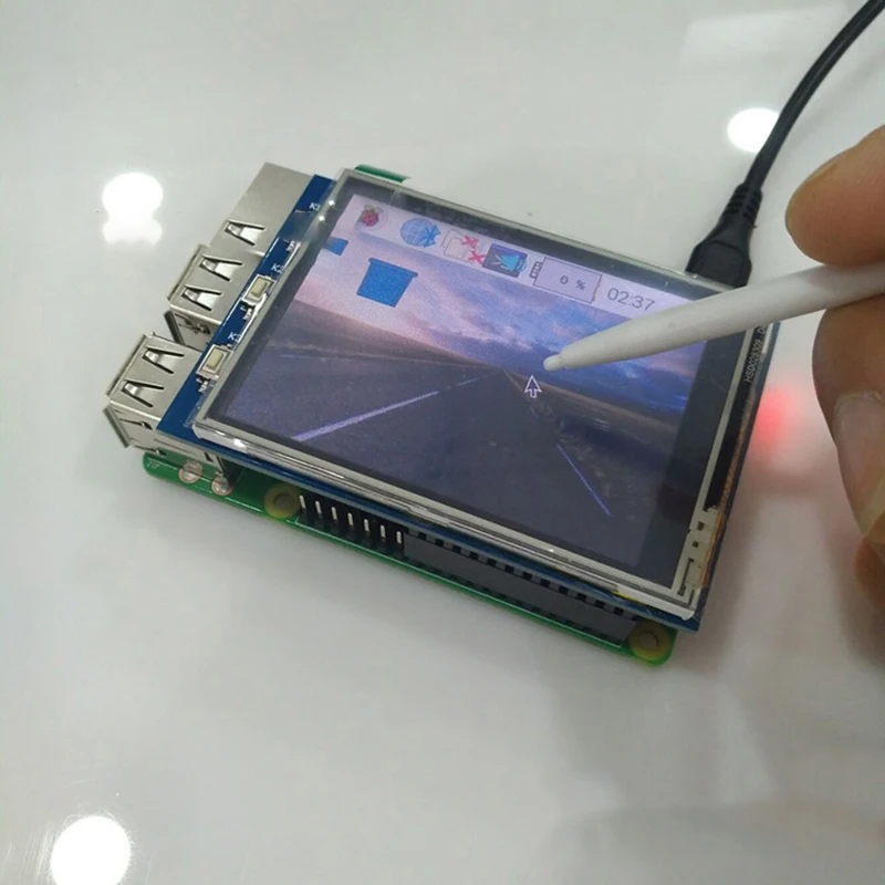 Для Raspberry Pi 4B 3B + 2 8 дюймовый резистивный сенсорный экран 320*240 ЖК TFT SPI дисплей для