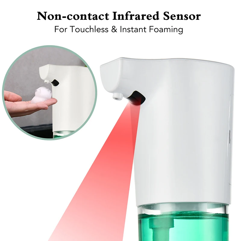 

Automatic Foam Soap Dispenser Touchless Foaming Soap Dispenser Refillable Infrared Induction for Kitchen Bathroom