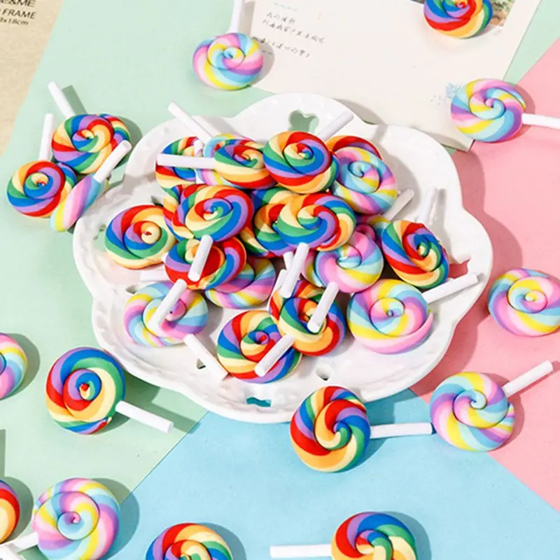 10 шт. мини Радужный леденец красочный Крем Сахар для студийной фотосъемки