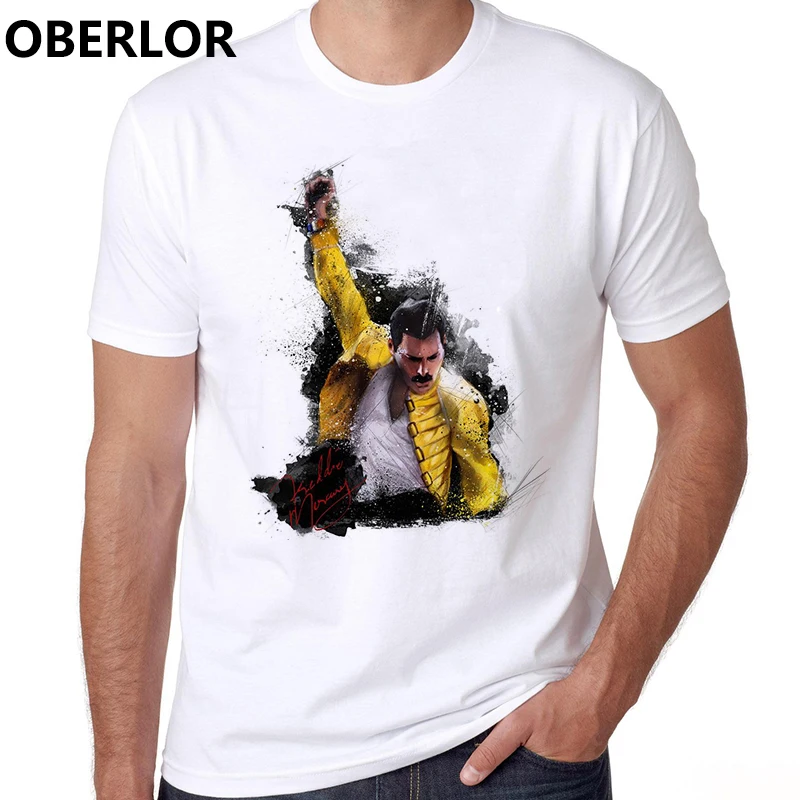 2021 Hip Hop Rock Aesthetic Clothes Men Freddie Mercury Camiseta Masculina Harajuku Streetwear White T Shirt Xxxtentacion | Мужская