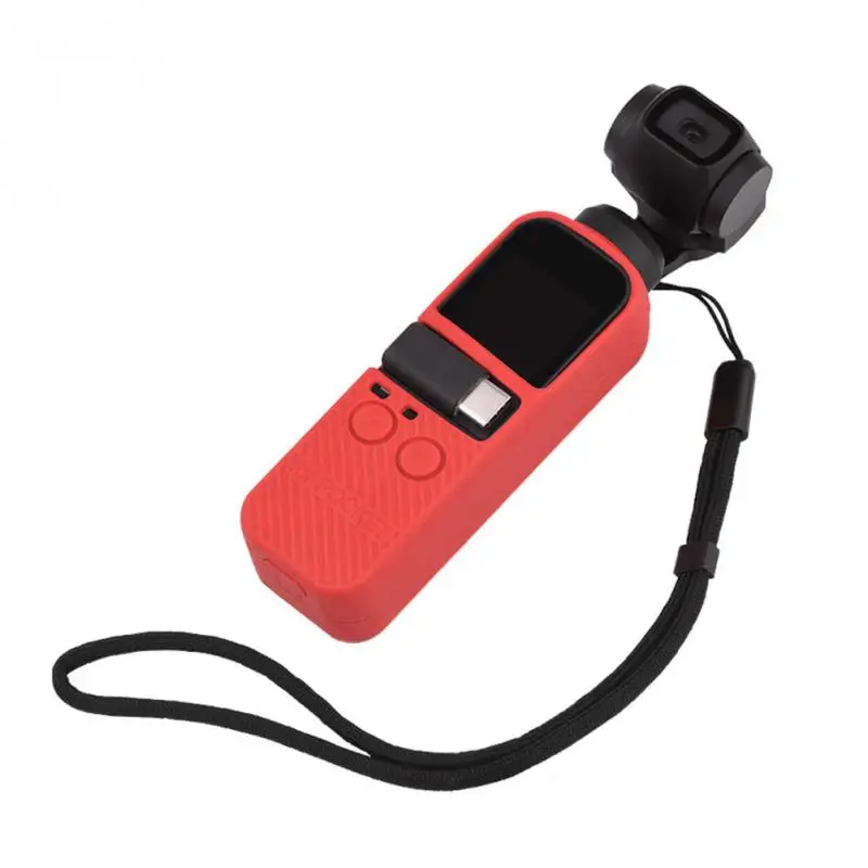 Силиконовый чехол с ремешком аксессуар ручка Gimbal мягкий анти-потеря стабилизированная камера простой защитный чехол для OSMO карман