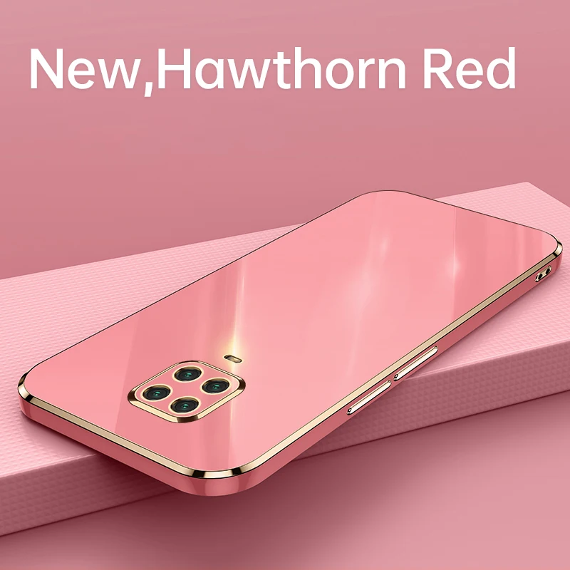

Luxury Cute Square Plating Silicone Phone Case For Xiaomi Mi 11 10 T Redmi Note 10 9T 9 8 Pro Ultra-thin Lens Protection Funda