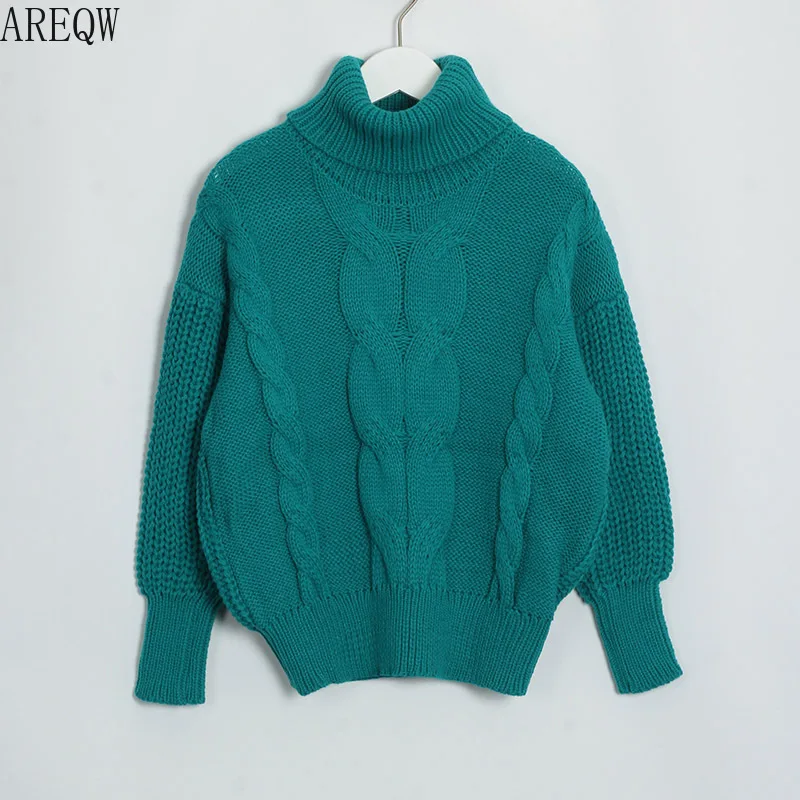 Thicken Pullover Sweater Twisted Turtleneck Knitted Jumper Autumn Winter Warm Knit Pullovers Oversize Woman Korean Tops | Женская одежда