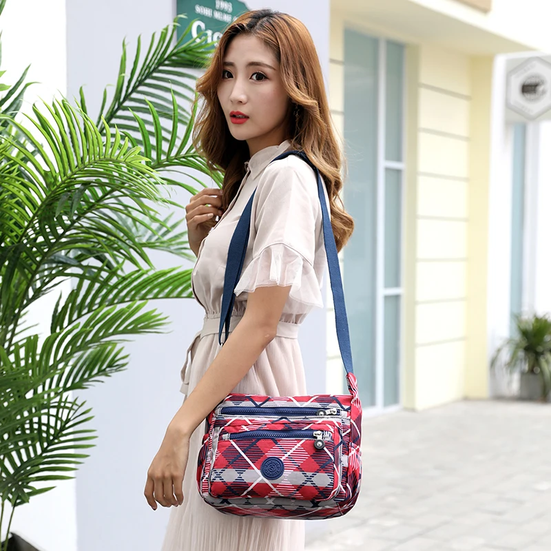 

Waterproof Nylon Women Shoulder Bag Casual Women Handbags High Quality Female Multi-pocket Zipper Messenger Bag Bolsas