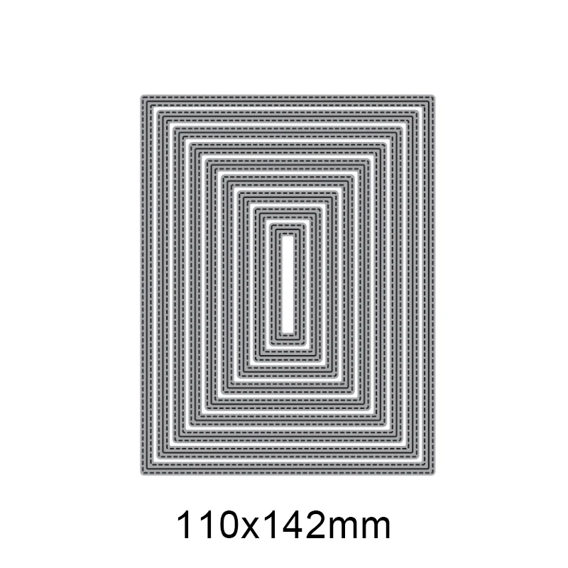 

2021 Новое поступление металлические пресс-формы 110*142 мм прямоугольная рамка для «сделай сам» Скрапбукинг Декоративные открытки изготовлени...