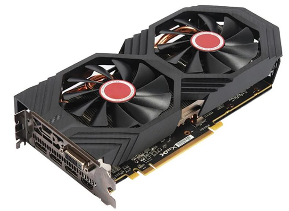 Видеокарты XFX RX580 2304SPs 8 ГБ GDDR5 256bit PCI-E 3,0 HDMI DisplayPort DVI-D настольные игровые графические карты