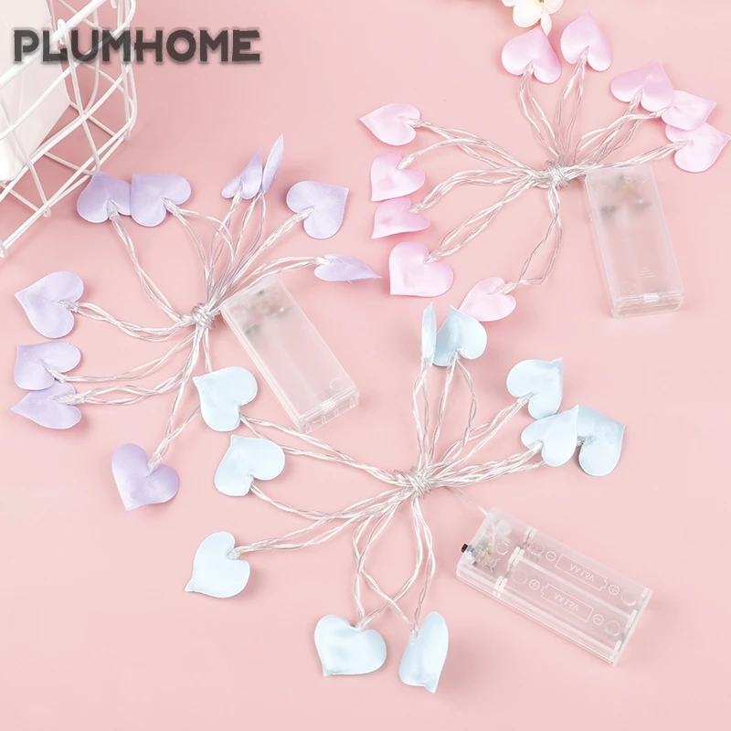 

10/20 LED Love Heart Wedding String Fairy Light Holiday Lights Christmas Party Bedroom Home Garland lighting