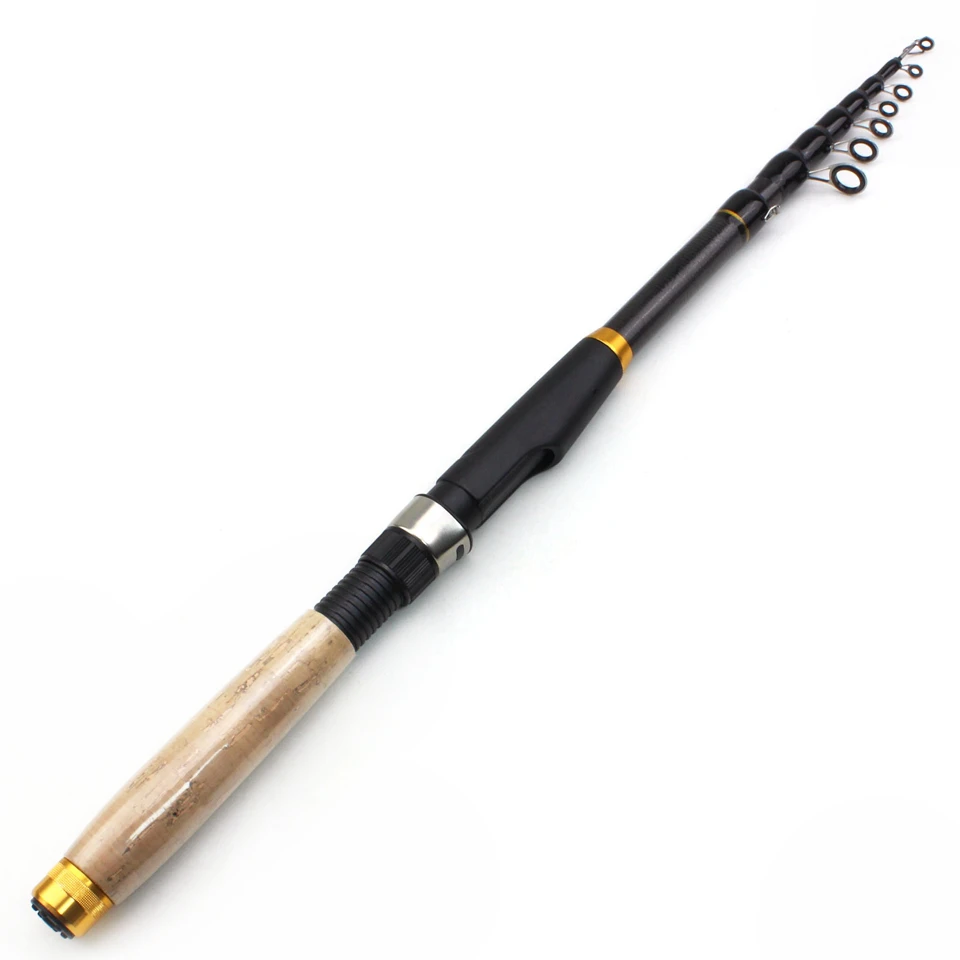 

1.8m2.1m2.4m2.7m3.0m3.6m telescopic fishing rod Cork handle Carbon Fiber carp Spinning Rod Portable Travel pole Rock boat rod