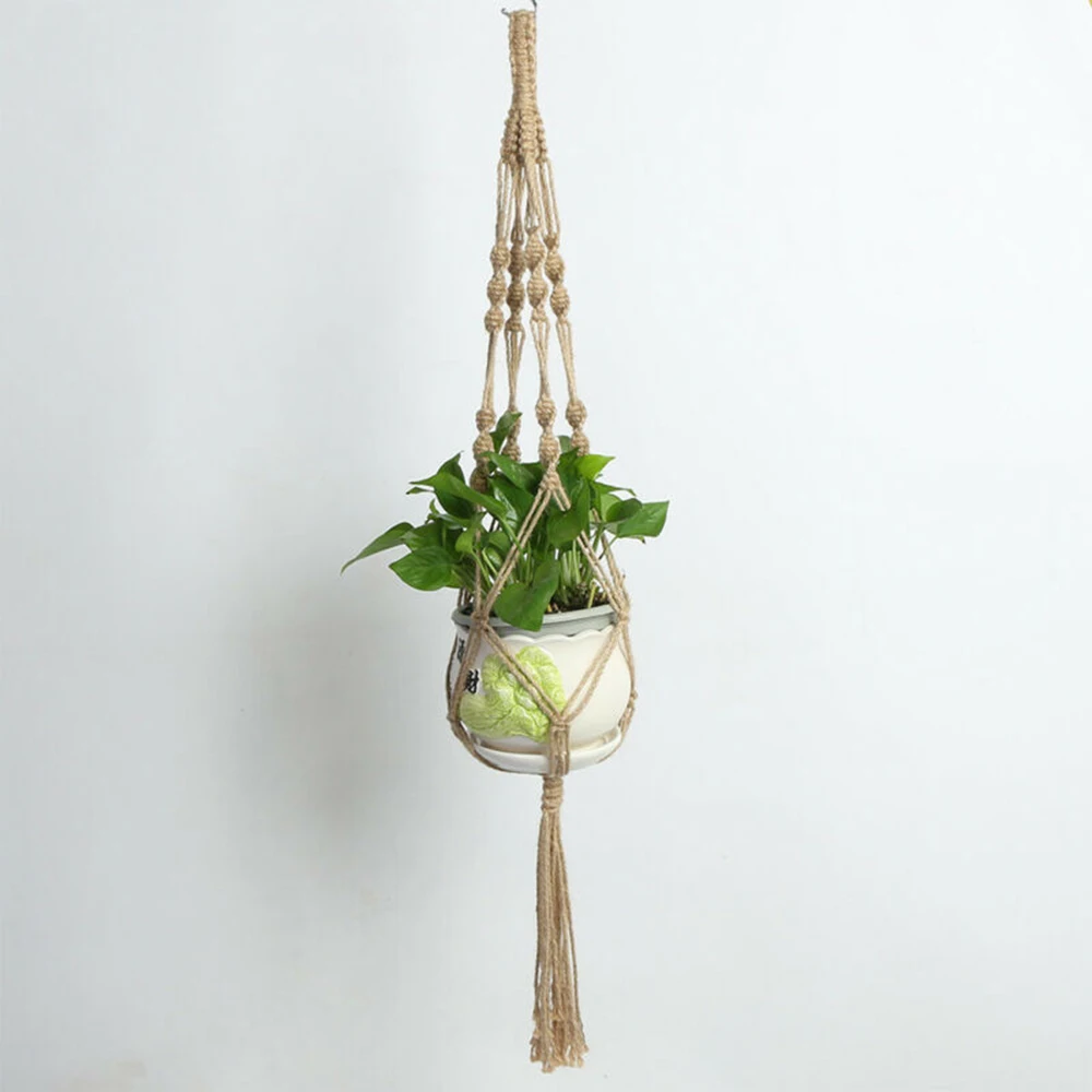 

Hemp rope Plant hanging rope 110cm 2PCS Hanging Plant Hanger Basket Garden
