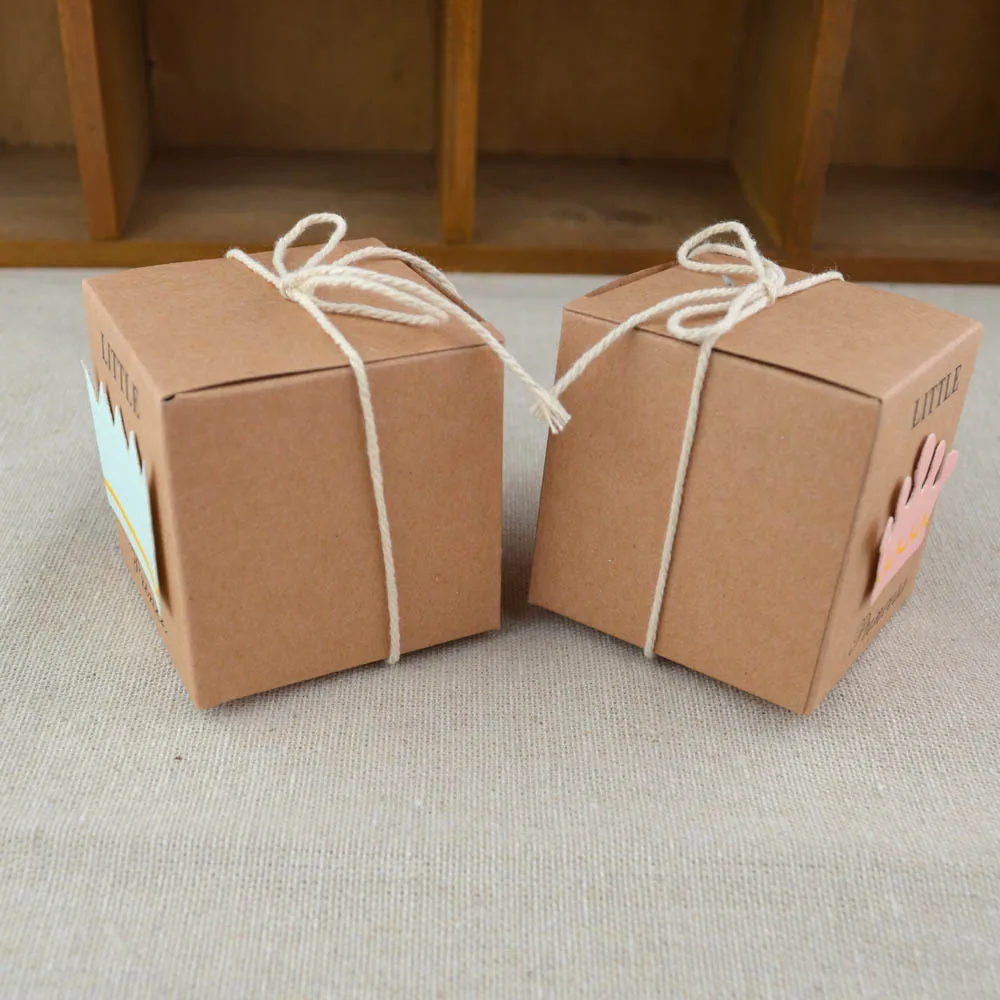 10 шт. DIY винтажная коробка для конфет из крафт бумаги принцессы креативная