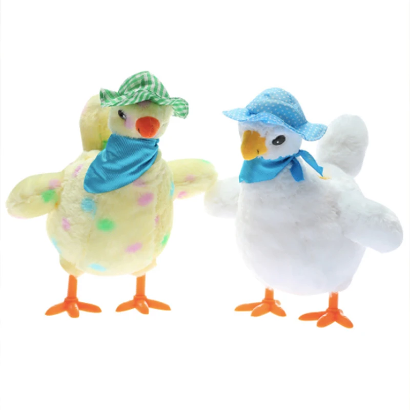 25 см электронные игрушки забавная кукла с животными курица куры будут