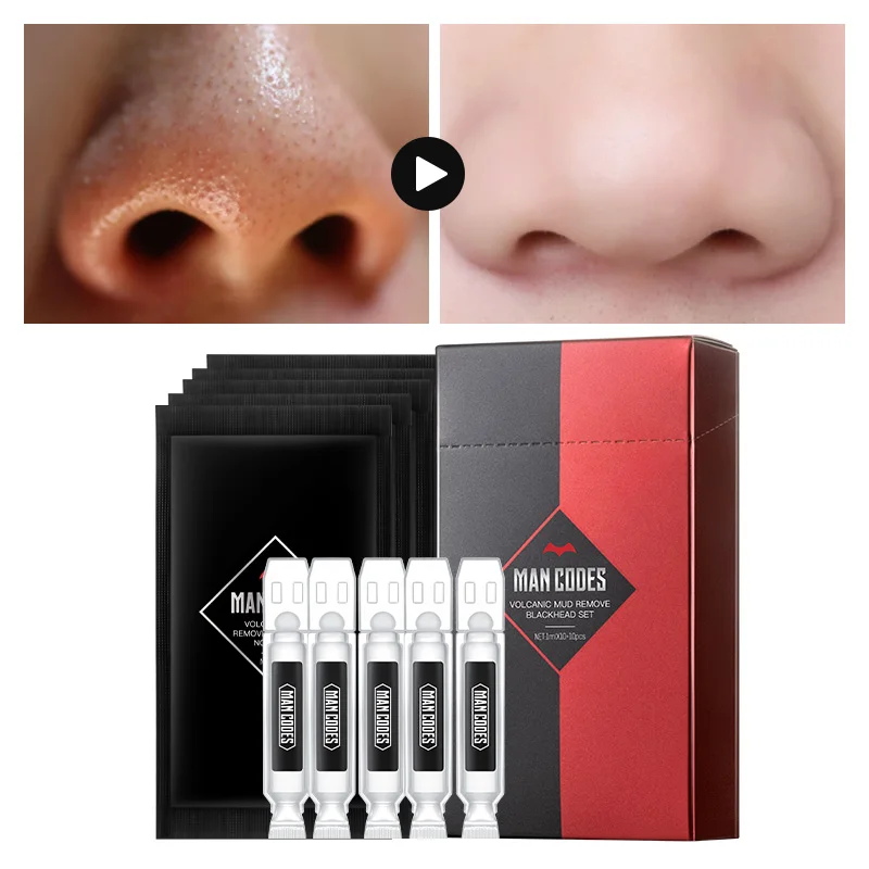 MANCODES Для мужчин новый вулканической грязи маска для удаления угрей комплект